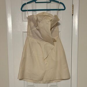 Valentino Cream Strapless Gown